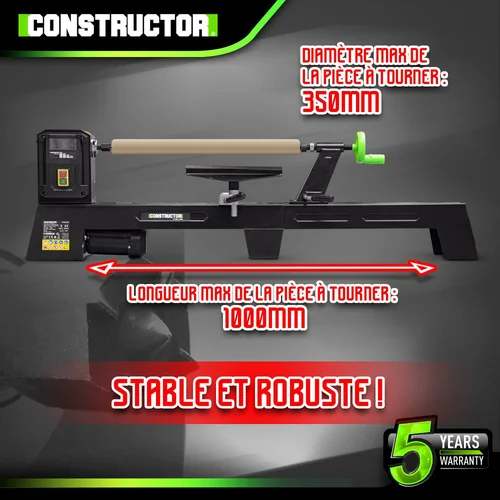 Constructor Medienos tekinimo staklės, 400 W image 3