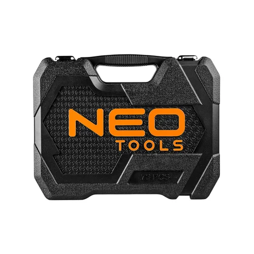 NEO Galvučių rinkinys 73 vnt. 1/2\" ir 1/4\" CrV (10-054) image 2