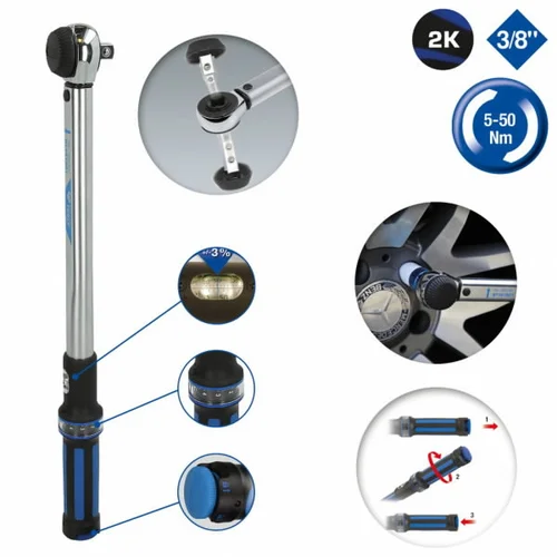 Brilliant Tools dinamometrinis raktas 3/8´´, 5-50 Nm image 3