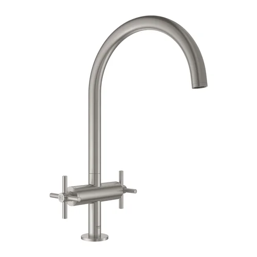 Plautuvės maišytuvas Grohe Atrio 30362DC0 Nerūdijančio plieno image 1