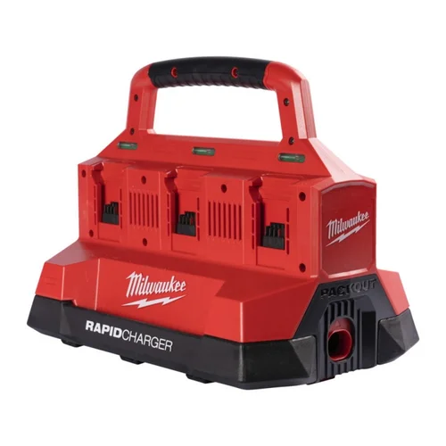 MILWAUKEE M18 PC6 Packout 18 V, 6-ių vietų įkroviklis image 1