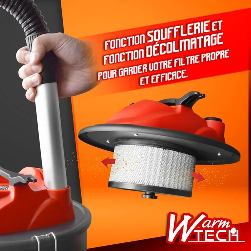 Warmtech pelenų siurblys, 20 L, 1200 W image 3