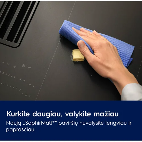 Electrolux ECC83443CZ SaphirMatt Indukcinė Kaitlentė 80 cm image 2