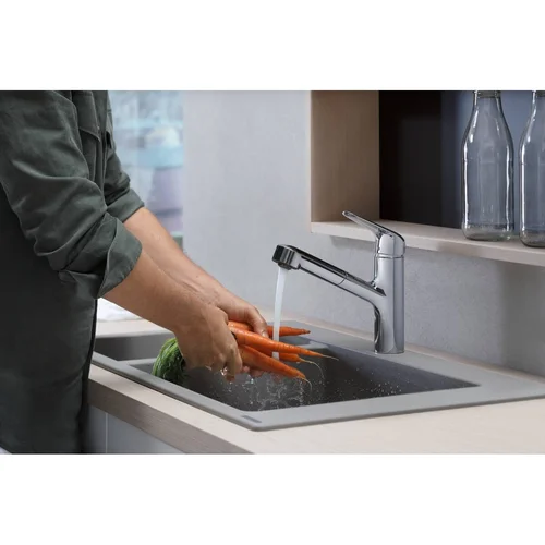 Hansgrohe Focus M42 71814000 Virtuvinis maišytuvas, Nerūdijančio plieno atspalvio image 1