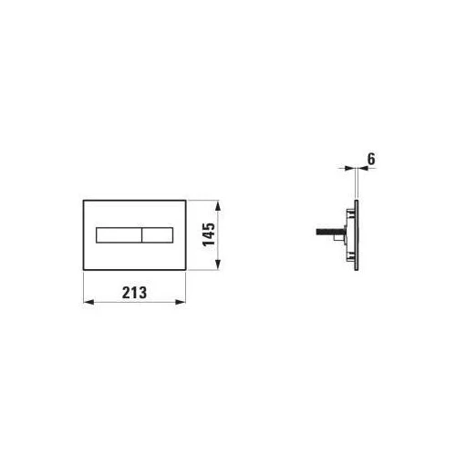Laufen INEO H9001110000001 Baltas nuleidimo mygtukas image 2