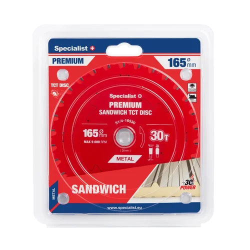 Specialist+ Pjovimo diskas 165x30Tx20mm, Sandwich PREMIUM image 1