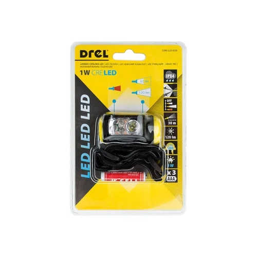 DREL Galvos žibintuvėlis 1W LED image 2