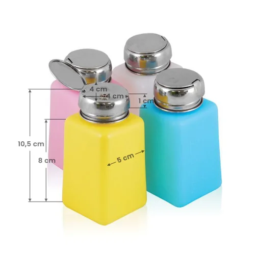 Chromuotas buteliukas su pompa, 180 ml image 2