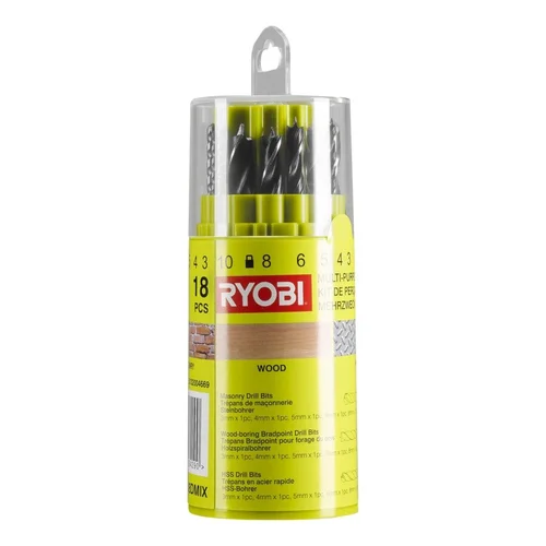 Ryobi RAK18DMIX grąžtų rinkinys, 18 vnt. image 1