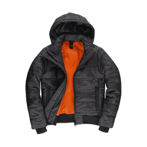 B&C JW941 Moteriška striukė XL Dark Grey/Neon Orange image 3