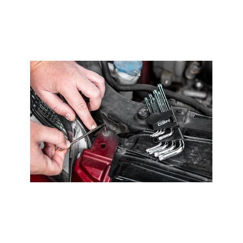 NEO Torx ilgi raktų rinkinys T10-T50, 9 vnt. image 3