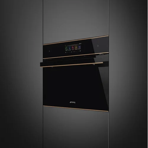 SMEG SO4606WM2PNR Įmontuojama orkaitė su mikrobangų funkcija Juoda image 2