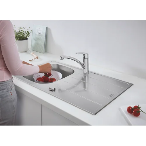 Grohe EUROSMART 31565SD1 Nerūdijančio plieno plautuvės ir maišytuvo komplektas image 3