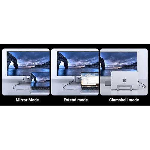 Ugreen CM556 USB-C į DisplayPort kabelis 1 m Juodas image 2