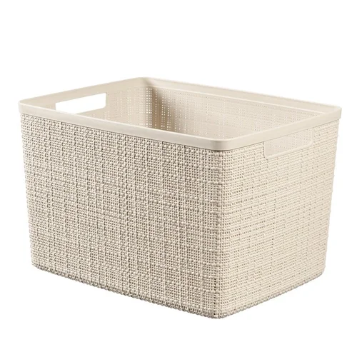 CURVER JUTE Daiktadėžė, 20 L, Kreminė, 36×28×23 cm image 1
