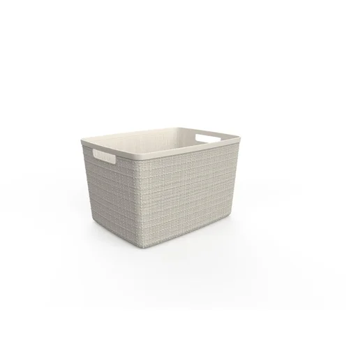 CURVER JUTE Daiktadėžė, 20 L, Kreminė, 36×28×23 cm image 2
