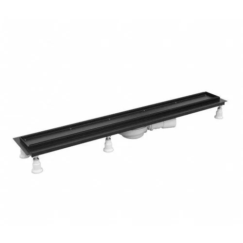 OMNIRES Lowfix dušo latakas, 80 cm, Juoda image 1