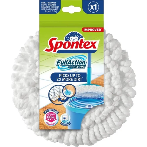 Spontex Full action system+ x'tra pakaitinė šluostė šepetėliui image 1