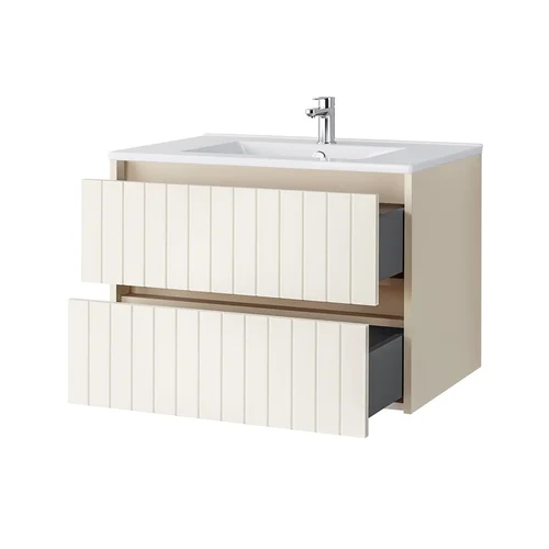 Riva SA 70G Apatinė spintelė su praustuvu, Smėlio matinė image 2