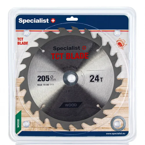 Specialist+ Medienos pjovimo diskas 205 mm 24T 30/20/16 mm image 1