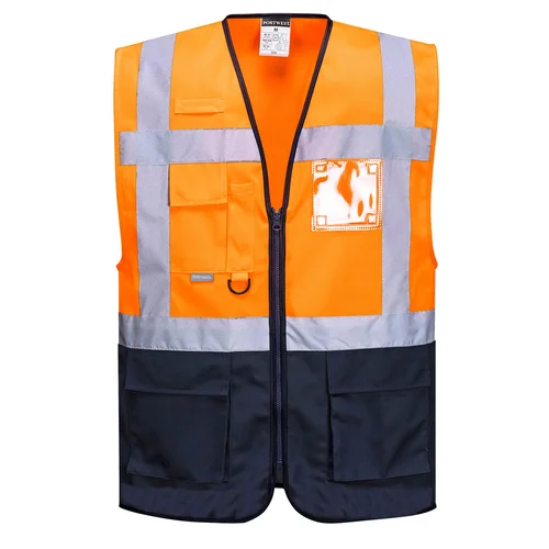 PORTWEST C476 Vadovo liemenė, Orange/Navy, XXXL image 2