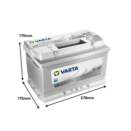 Varta SD E38, 74 Ah, 12 V, 750 A image 2