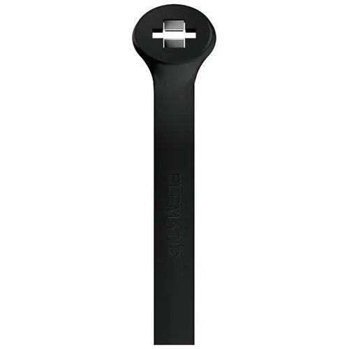 Elematic 2-LOCK laidų dirželiai 4,5x250 mm Juodi, 100 vnt image 2