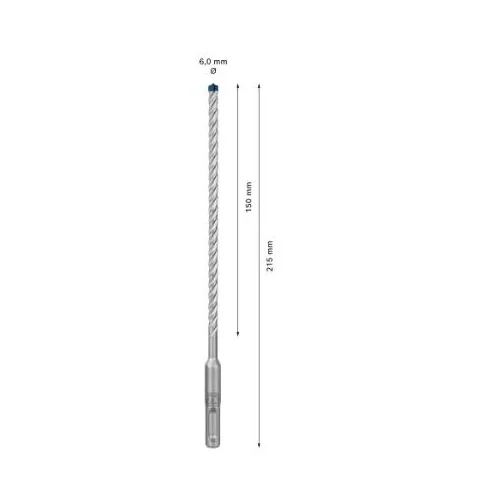 Bosch SDS-plus grąžtas betonui 6x150x215 mm 2608900073 image 3