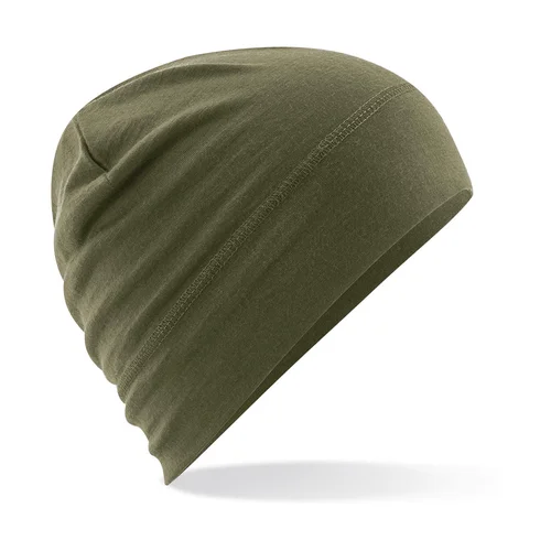 Beechfield B370 Merino vilnos kepurė, One Size, Military Green image 3