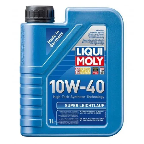 Liqui Moly Super Leichtlauf 10W-40 variklio tepalas, 1 l image 1