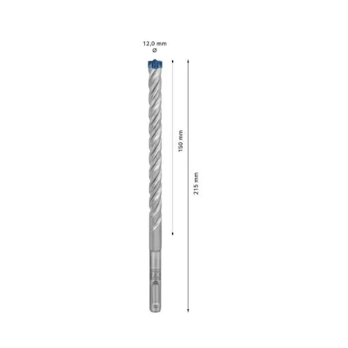Grąžtas betonui Bosch SDS-plus, 12x150x215mm, 1 vnt. 2608900109 image 3