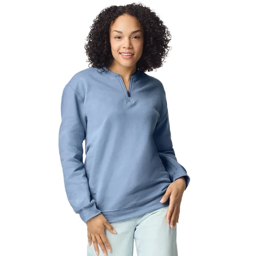 Flisinis Gildan SF008 1/4 užtrauktuku užsegamas džemperis - L, Charcoal image 2