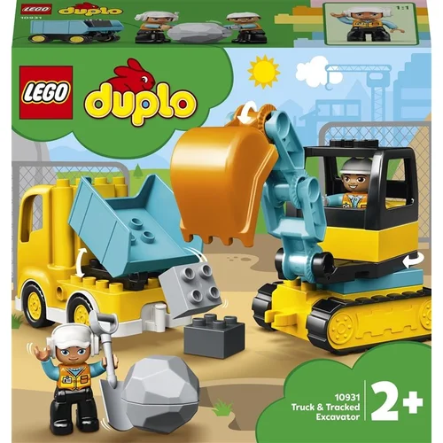 LEGO® DUPLO Town 10931 – Sunkvežimis ir vikšrinis ekskavatorius image 1