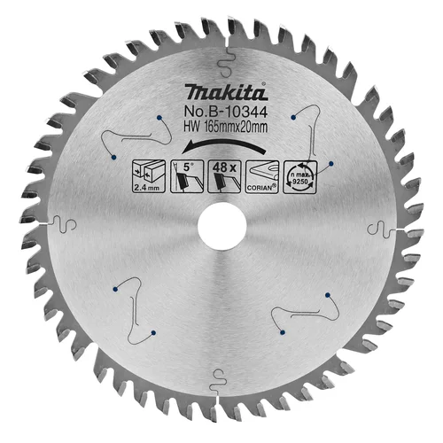 Makita B-10344 SPECIALIZED Pjovimo diskas 165X2.4X20mm 5° T48 image 1