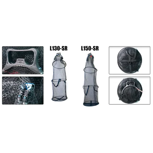 Akara SA3S-L150-SR Žuvies laikymo tinklas 150 cm su rankena 3-sekcijų image 1