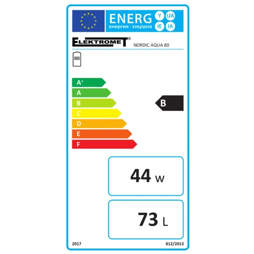 ELEKTROMET Nordic Aqua vertikalus vandens šildytuvas 80 L image 2