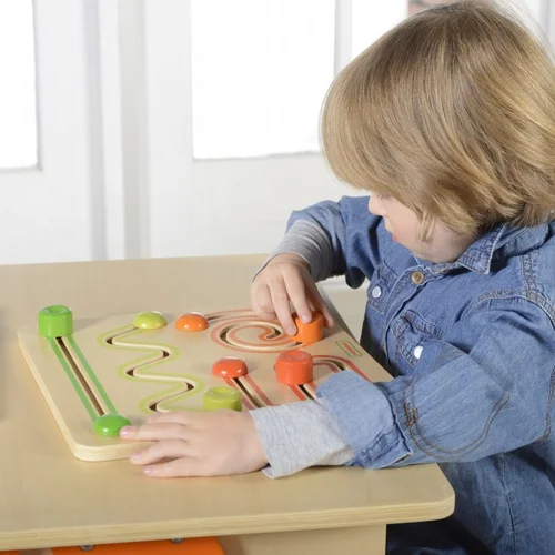 MASTERKIDZ Labirintas Montessori, Medinis 28x28x3 cm image 2
