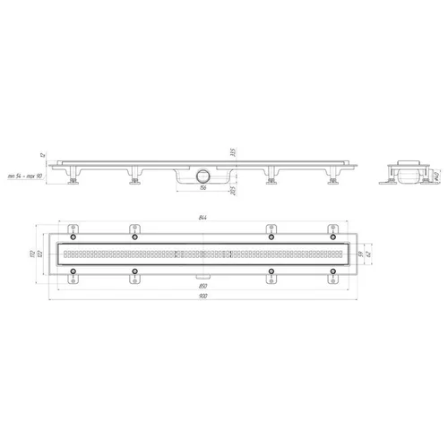 Ani Plast TLQ1285MEU linijinis trapas Rifas 850x62 image 3