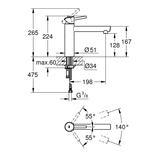 Grohe Concetto 31128001 virtuvinis maišytuvas Chromo image 2