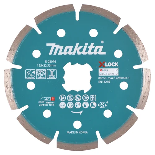 Makita E-02076 segmentinis diskas betonui, 125 mm X-LOCK image 1