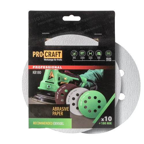 ProCraft KB180.180 Šlifavimo lapeliai, 10 vnt. image 1