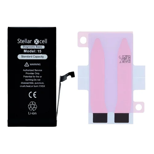 StellarXcell Akumuliatorius Diagnostic Apple iPhone 15 3349mAh Standartinė talpa BMS image 3