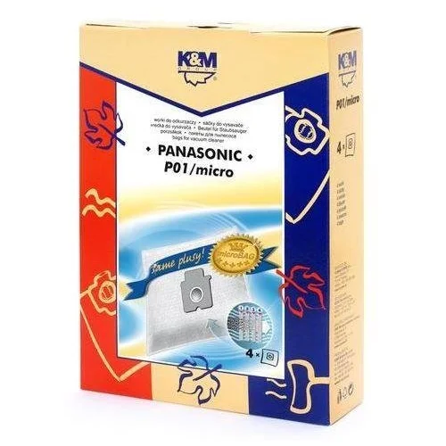 Dulkių siurblio maišelis K&M P01 Micro, 4 vnt. image 1