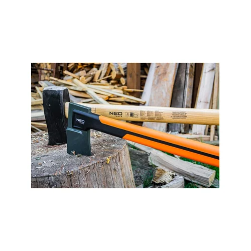 NEO Kirvis 2200 g, galva 1700 g, stiklo pluošto rankena, 28 colių image 3