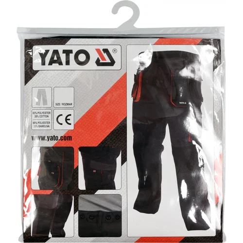 Yato Kelnės darbinės Juodos/Raudonos XXL image 2