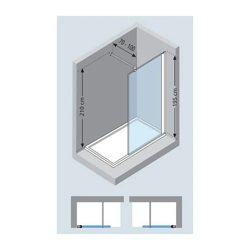 NOVELLINI Giada H 80x195 dušo sienelė image 3