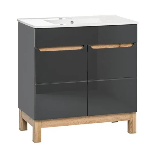 COMAD BALI GRAFIT 821-80D FSC vonios spintelė 80 cm image 2