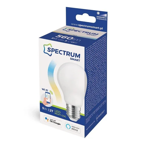 Spectrum IŠMANIOJI LED LEMPA, SMART WIFI, A60, 5W, E27, CCT+DIM, FR image 2