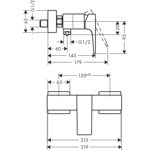 Hansgrohe Metropol 32560140 dušo maišytuvas Bronzos spalva image 2