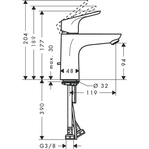 Hansgrohe Focus 100 Chromo 31657000 image 2